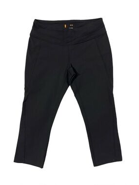 Lucy Black Cropped Leggings Size M Athletic Yoga Pants Mid Rise
